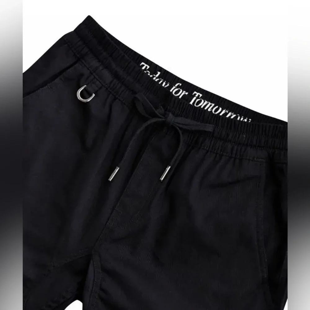 NEW PUBLISH MEN'S BRAND TWO TONE JOGGER PANTS STRETCH TWILL BLACK WHITE MSRP119